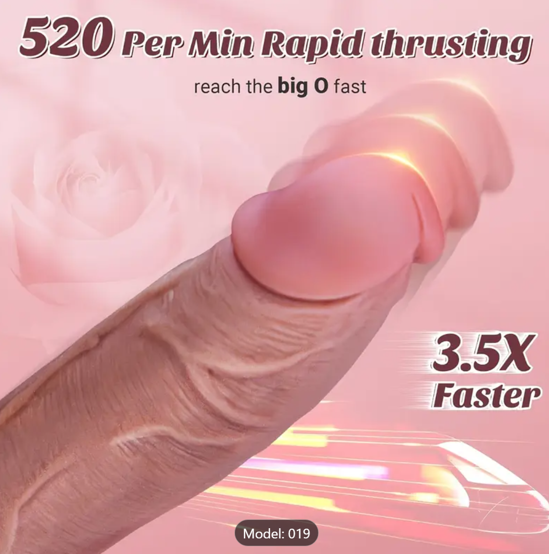 9.1" Remote Controlled Liquid Silicone 4-in-1 Rotating Thrust Vibrator