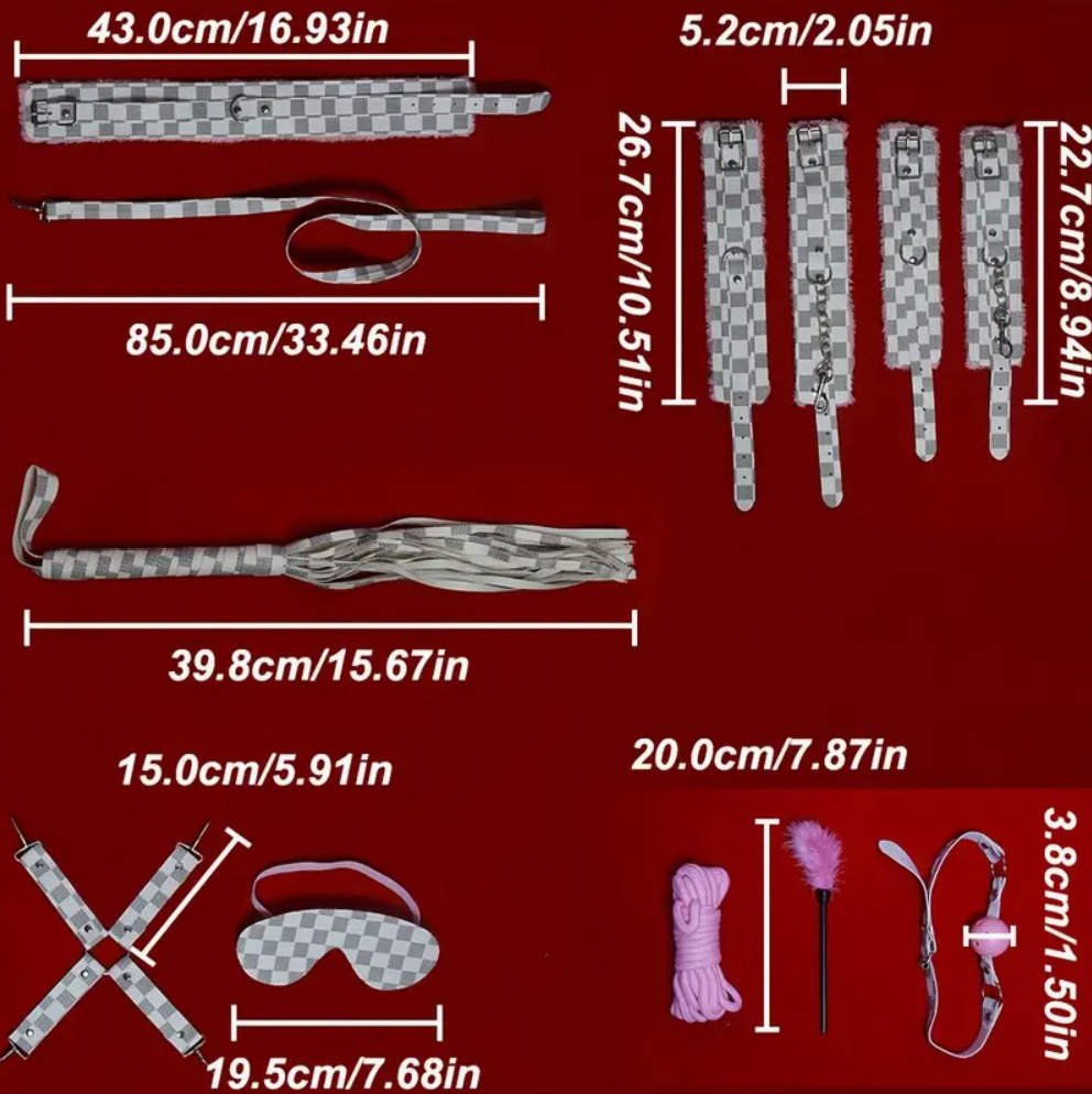 10 Piece BDSM Bondage Set