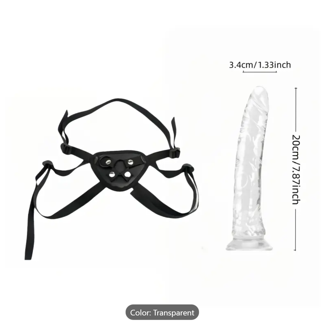 Strapped Dildo with Suction Cup For G-Spot Anal Play