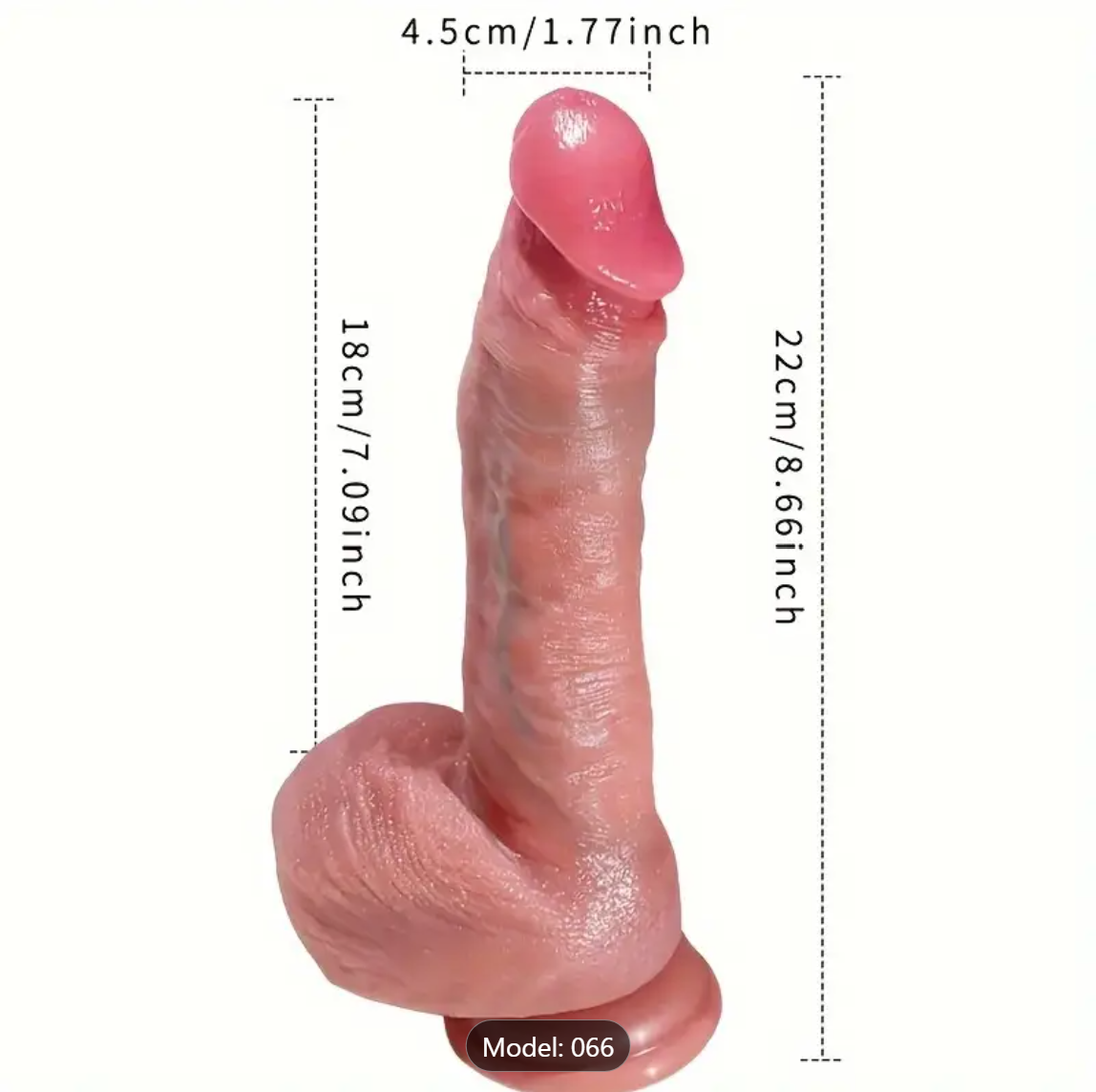 22cm Remote-Control Dildo – 9 Thrusts & 7 Vibration Modes