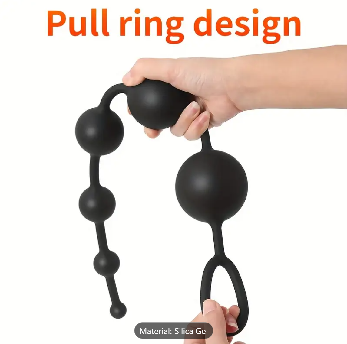 Silicone Gradient Beads Anal Plug – 6-Size Dilation Set for Men & Women