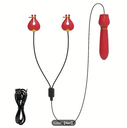 2-in-1 Couples Vibrator – 10-Mode Clitoral & Front Teaser