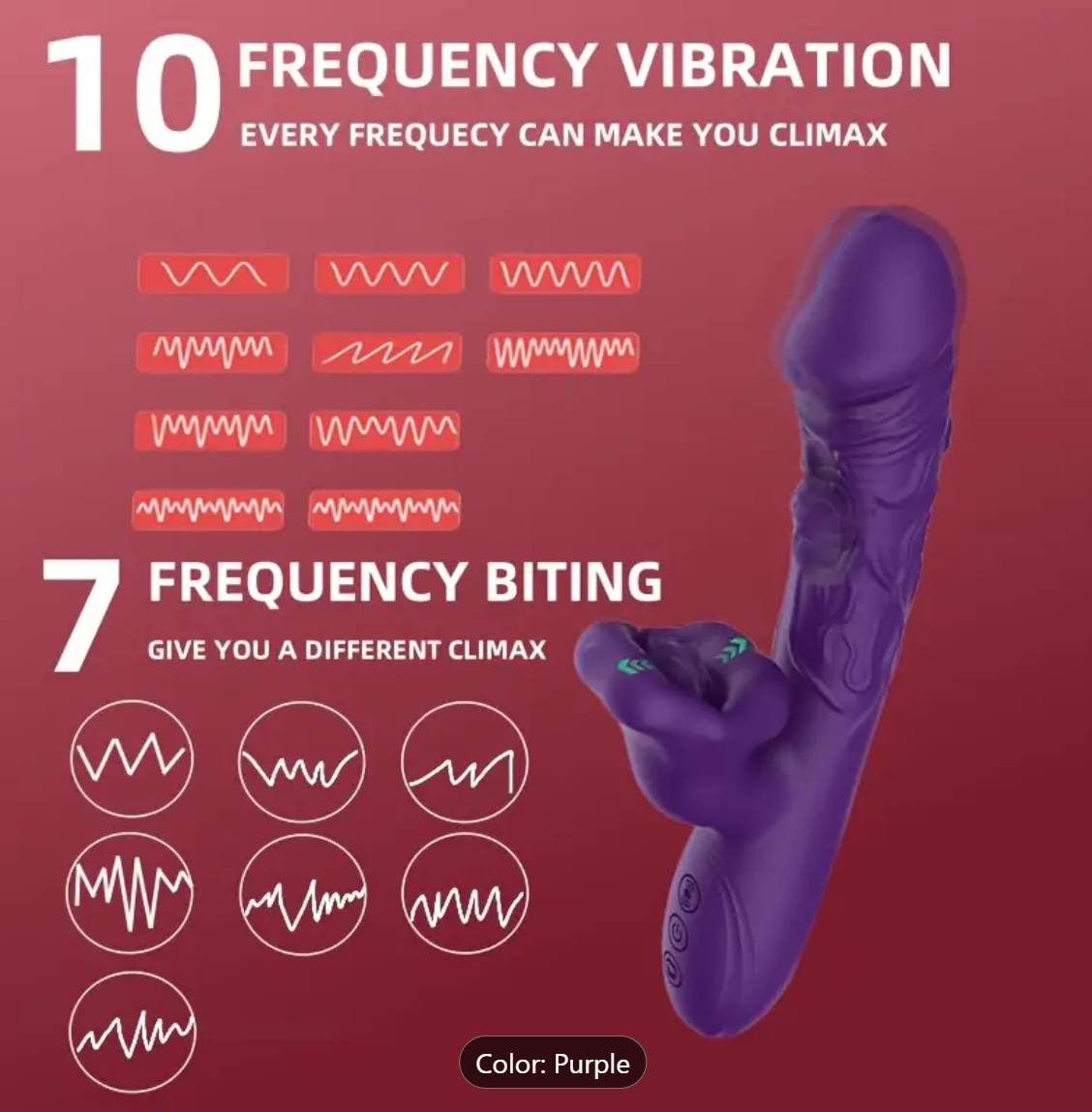 3-in-1 G-Spot & Clitoral Rabbit Vibrator – Licking, Slapping & Vibration