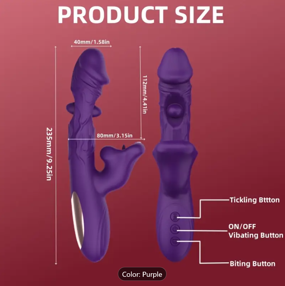 3-in-1 G-Spot & Clitoral Rabbit Vibrator – Licking, Slapping & Vibration
