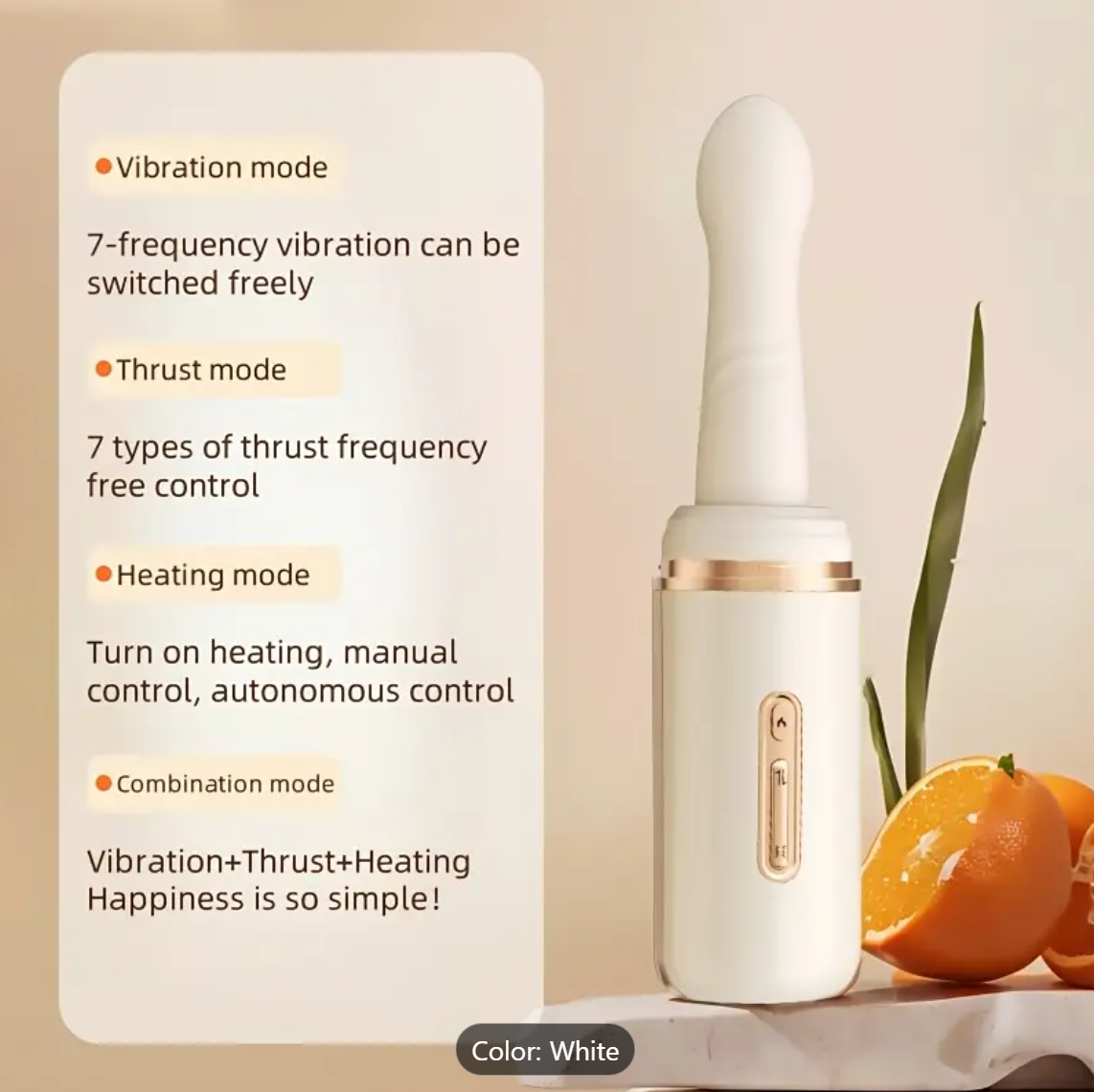 UltraGrip 7-Mode Expanding Vibrator – Heating & Contracting Pleasure Toy