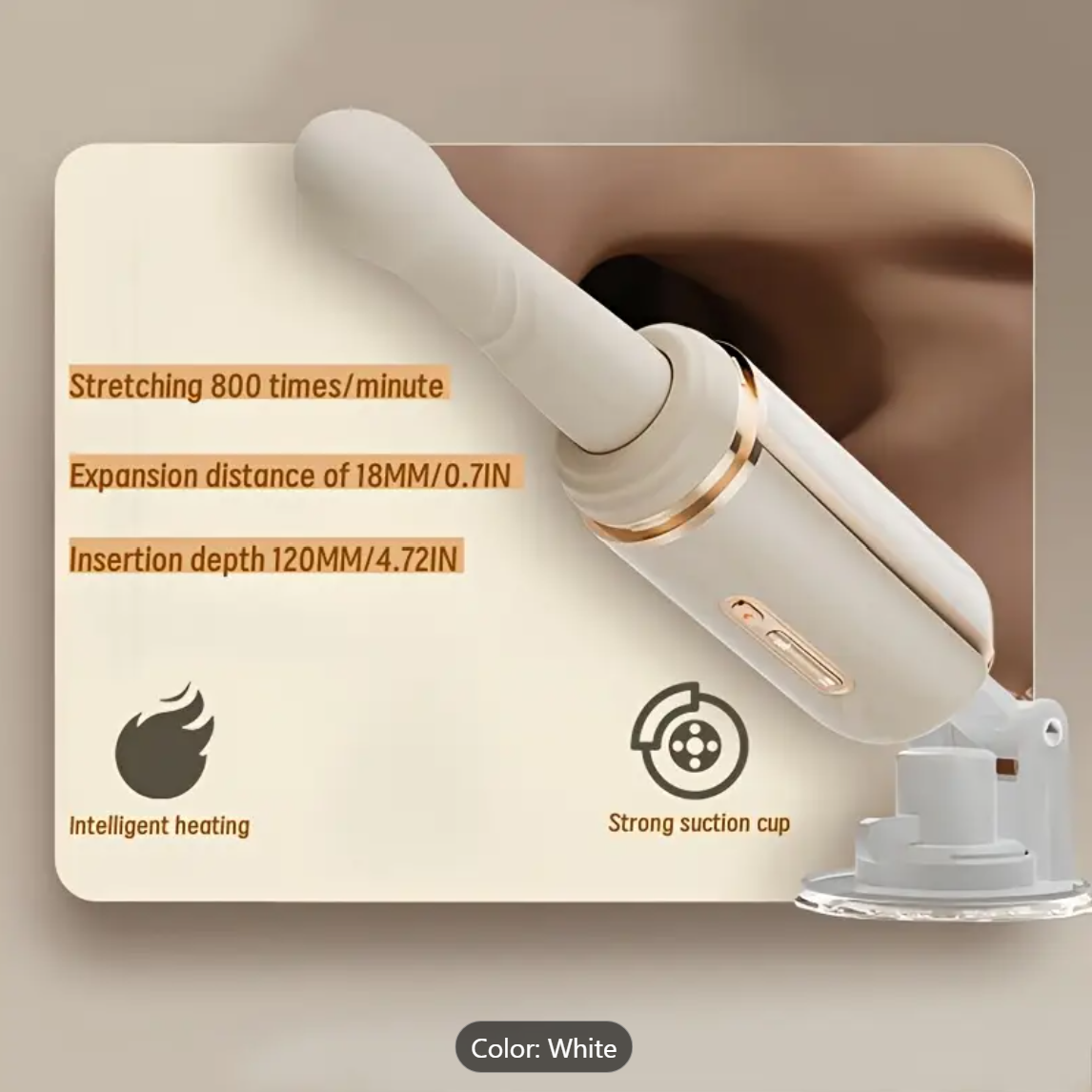 UltraGrip 7-Mode Expanding Vibrator – Heating & Contracting Pleasure Toy