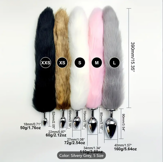 Roleplay Plug – Metal Animal Butt Plug for Kinky Power Play