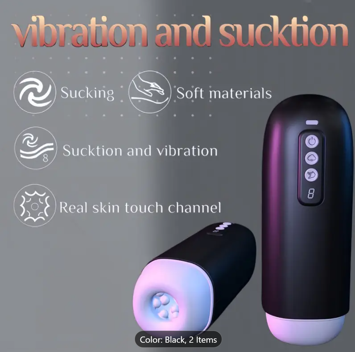PowerSuck Men's Electric Masturbator – 8 Modes of Ultimate Pleasure