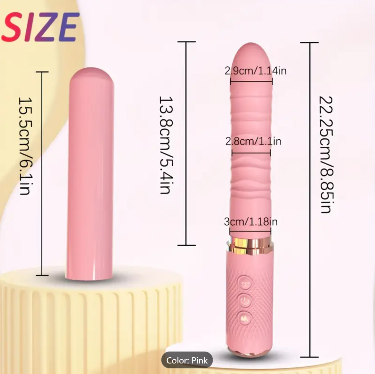 Dual Motor Dildo Vibrator – Realistic Thrusting & Clitoral Stimulation