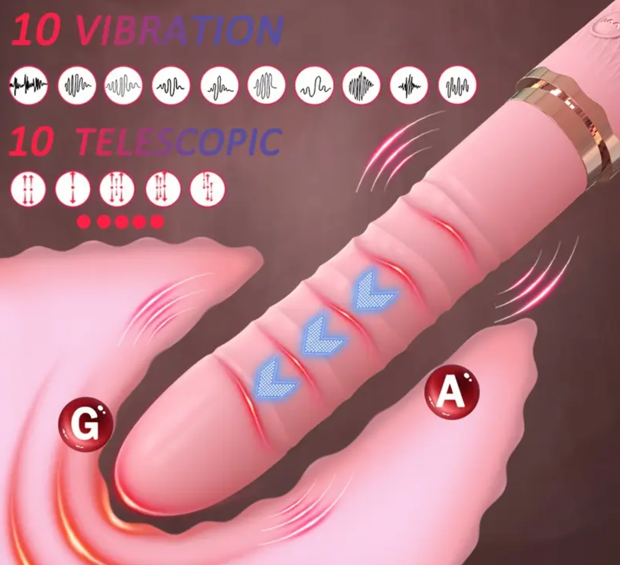 Dual Motor Dildo Vibrator – Realistic Thrusting & Clitoral Stimulation