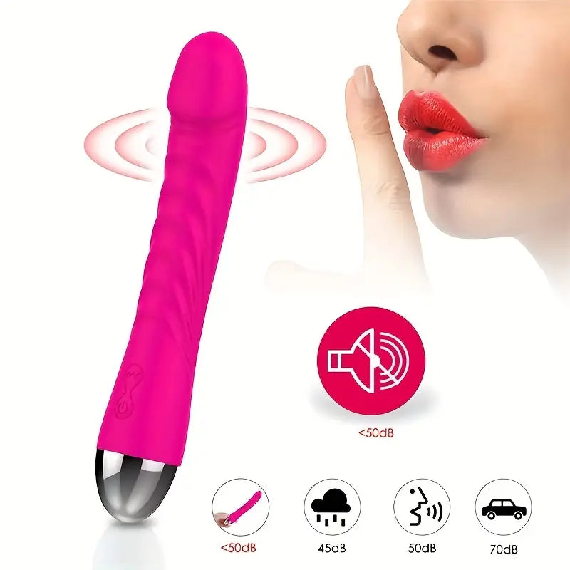 G-Spot & Clitoral Vibrator – Silent Mini Dildo with 10 Modes