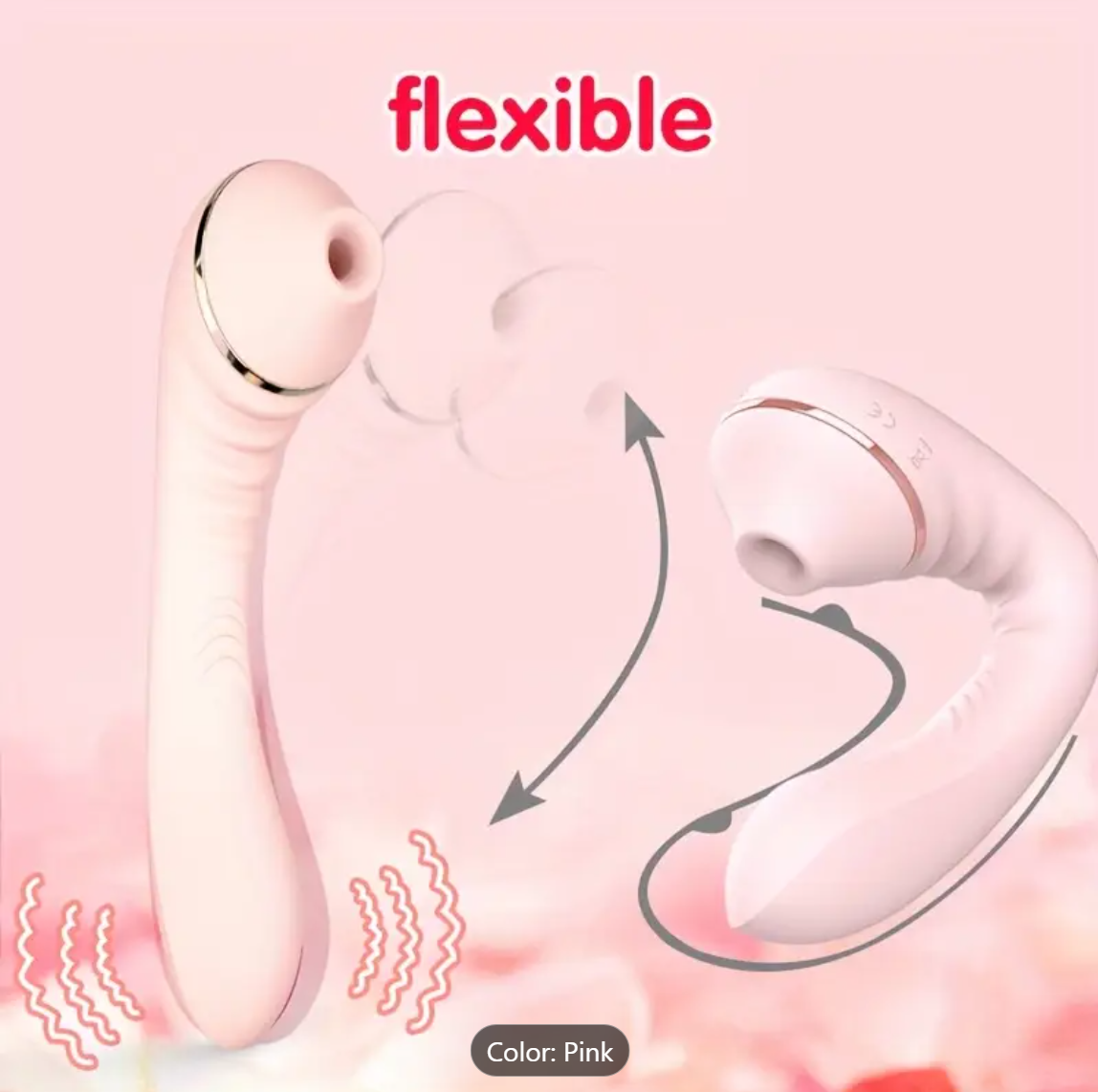 Heated Vibrator – A-Spot & G-Spot Massager with Suction & Flex