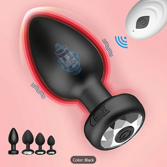Remote-Controlled Anal Plug – Rechargeable Silicone Vibe