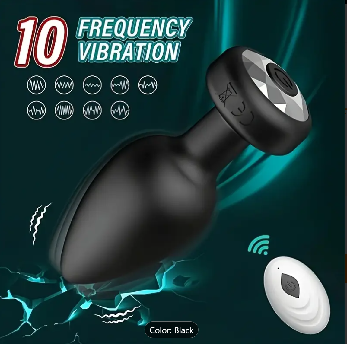 Remote-Controlled Anal Plug – Rechargeable Silicone Vibe
