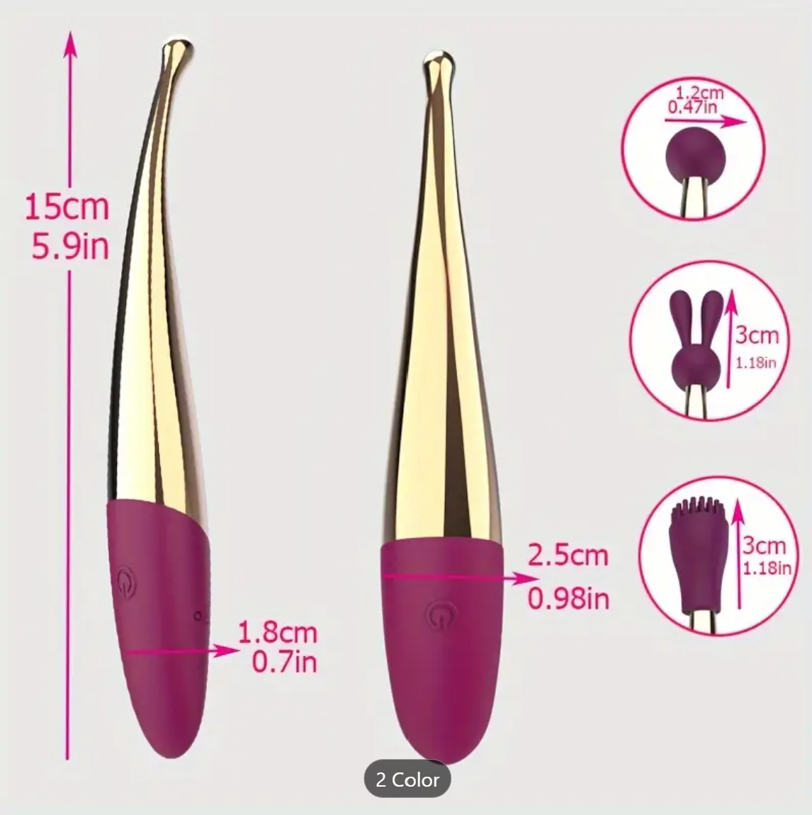 Mini Vibrator – 10-Mode G-Spot & Clit Pleasure Wand