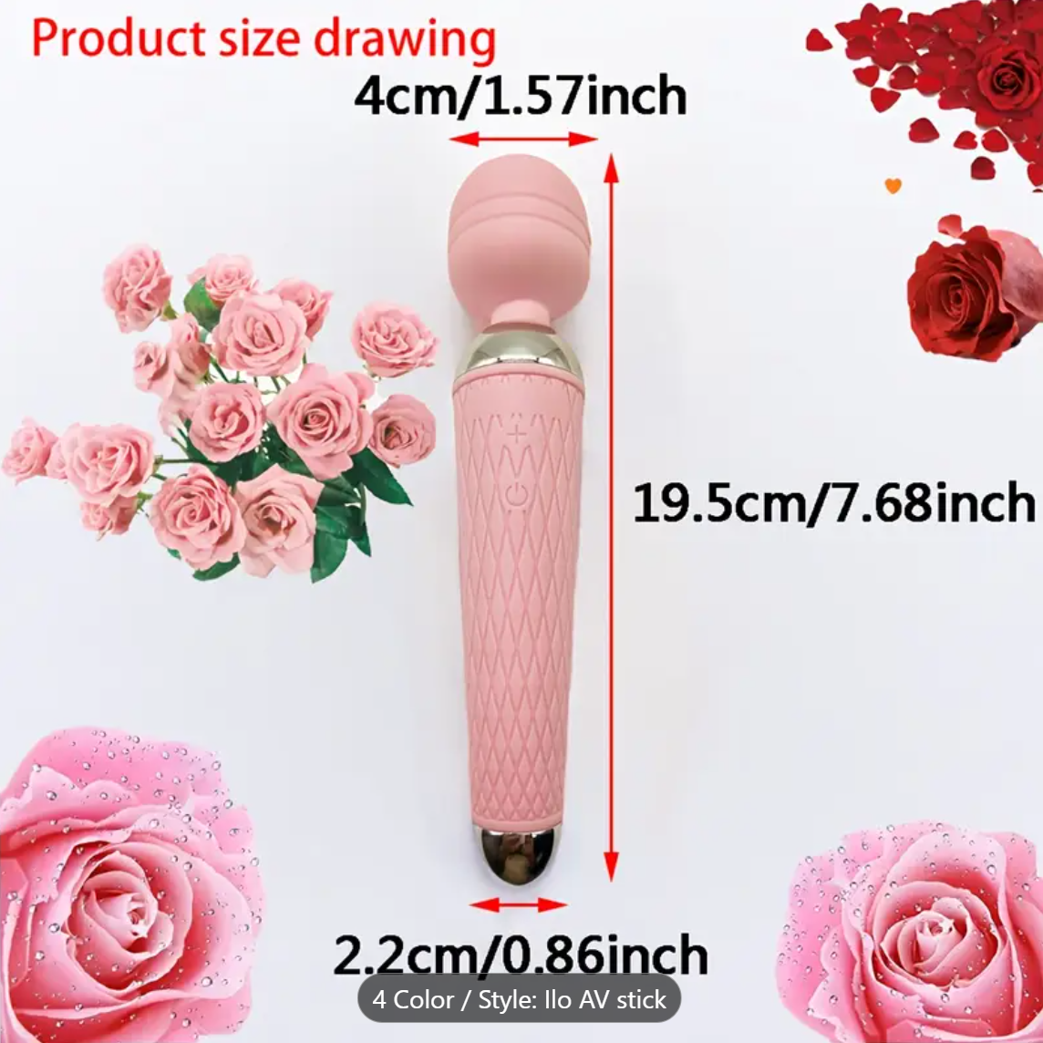Heated AV Wand – USB Rechargeable Massage Vibrator