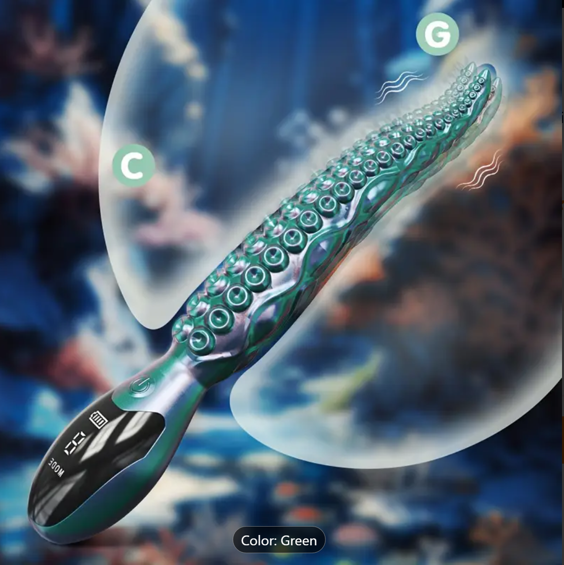 OctoVibe – 10-Mode Alien Octopus Foot Wand Massager