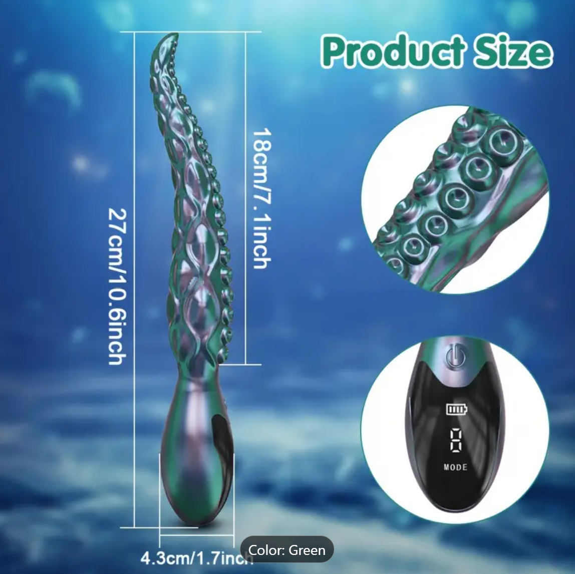 OctoVibe – 10-Mode Alien Octopus Foot Wand Massager