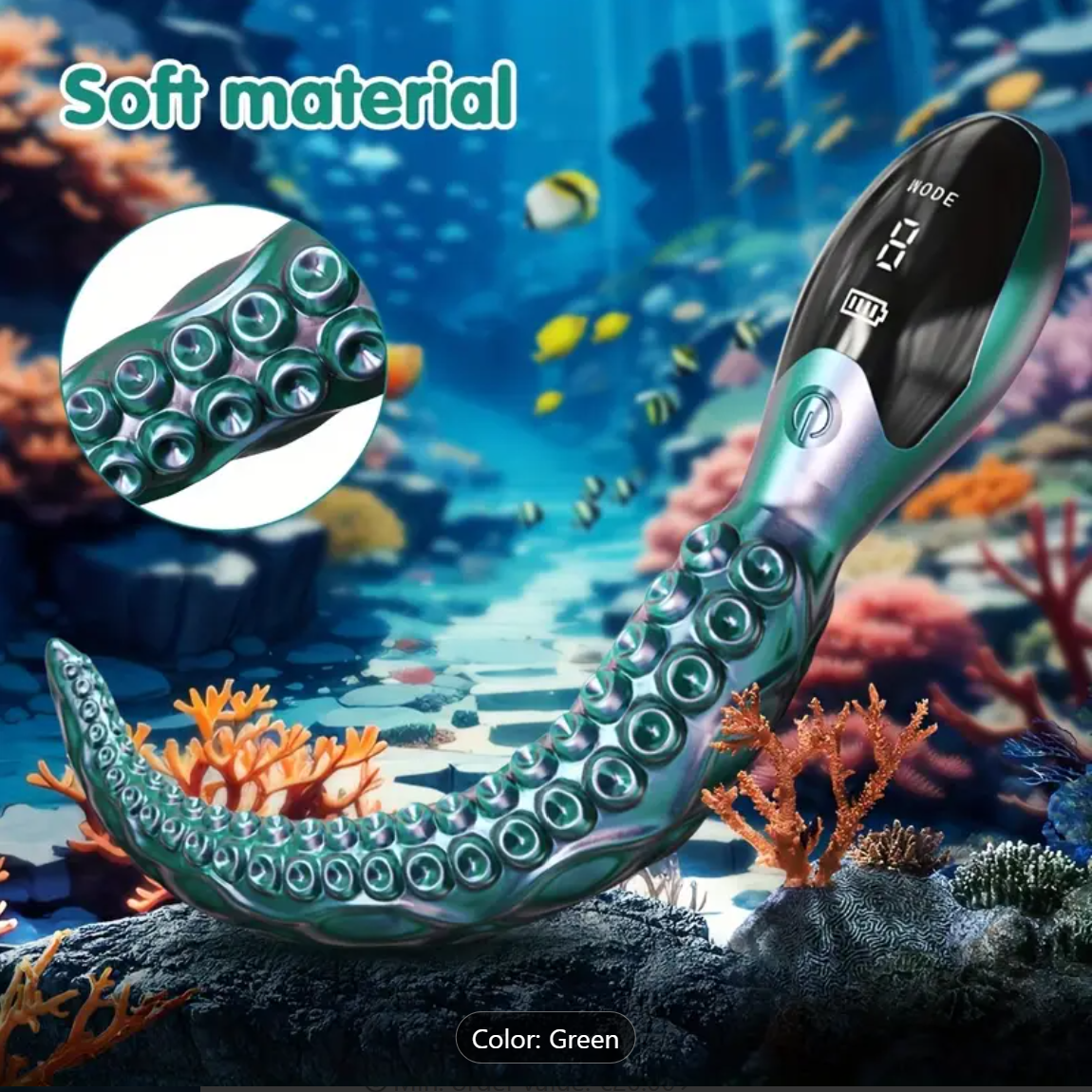 OctoVibe – 10-Mode Alien Octopus Foot Wand Massager
