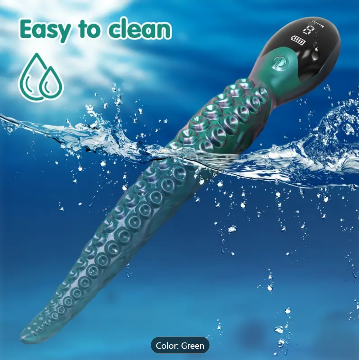 OctoVibe – 10-Mode Alien Octopus Foot Wand Massager