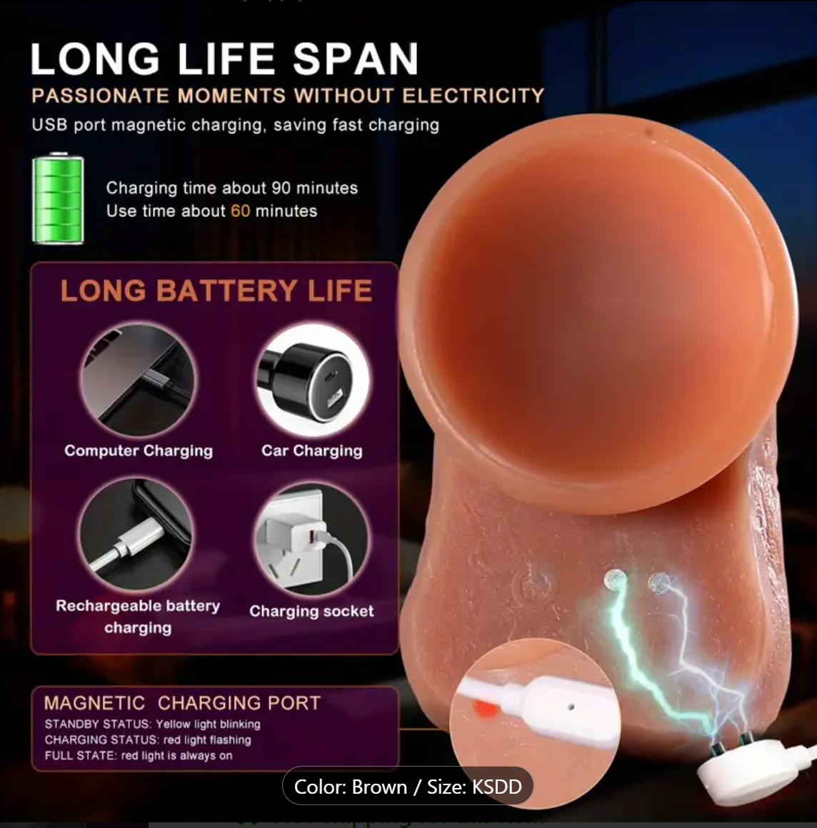 FireMotion – 4-in-1 Retractable Heated Dildo with Remote Control