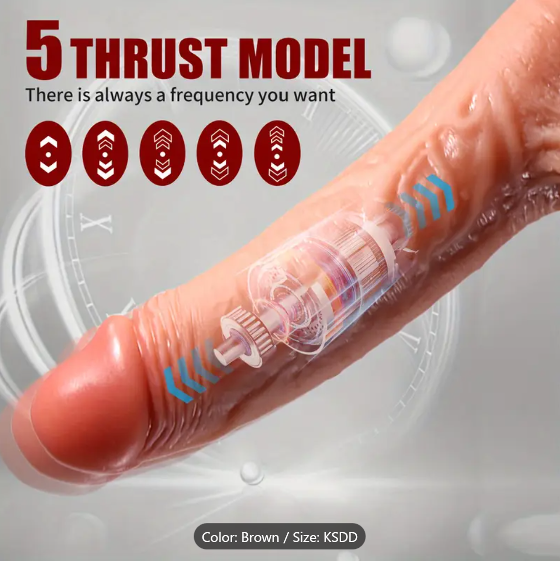FireMotion – 4-in-1 Retractable Heated Dildo with Remote Control