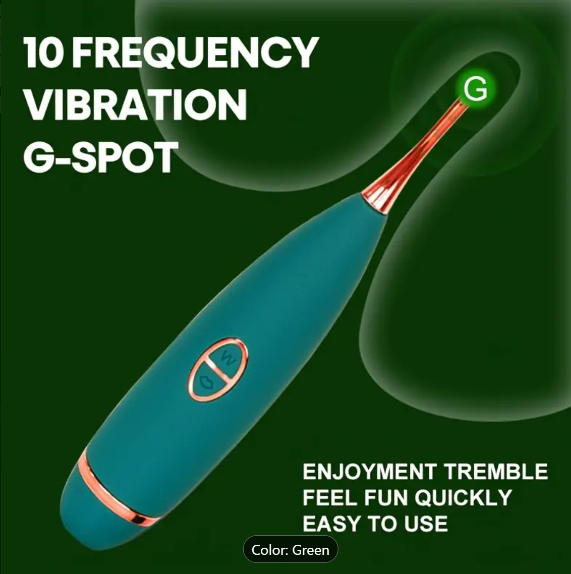 Deluxe Pen Vibrator – 10 Modes, 3 Heads, Endless Fun