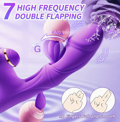4-in-1 Clit-Slapping, Vibe-Buzzing, Heat-Loving Dildo