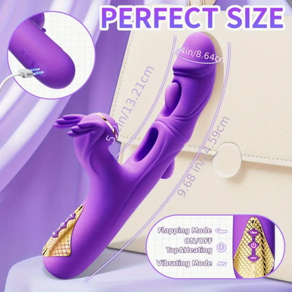 4-in-1 Clit-Slapping, Vibe-Buzzing, Heat-Loving Dildo