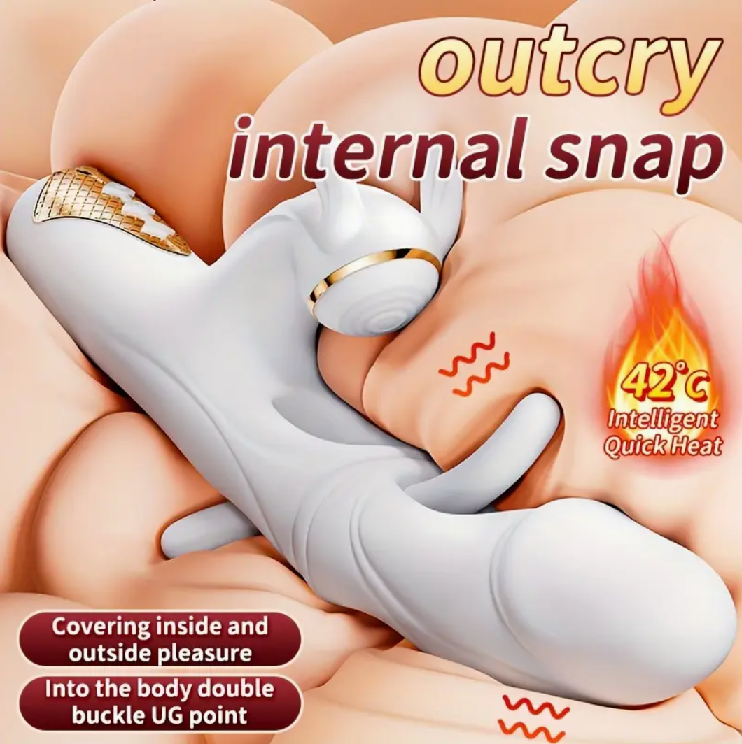 4-in-1 Clit-Slapping, Vibe-Buzzing, Heat-Loving Dildo