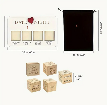 Date Night Fun & Sexy Wooden Dice Game
