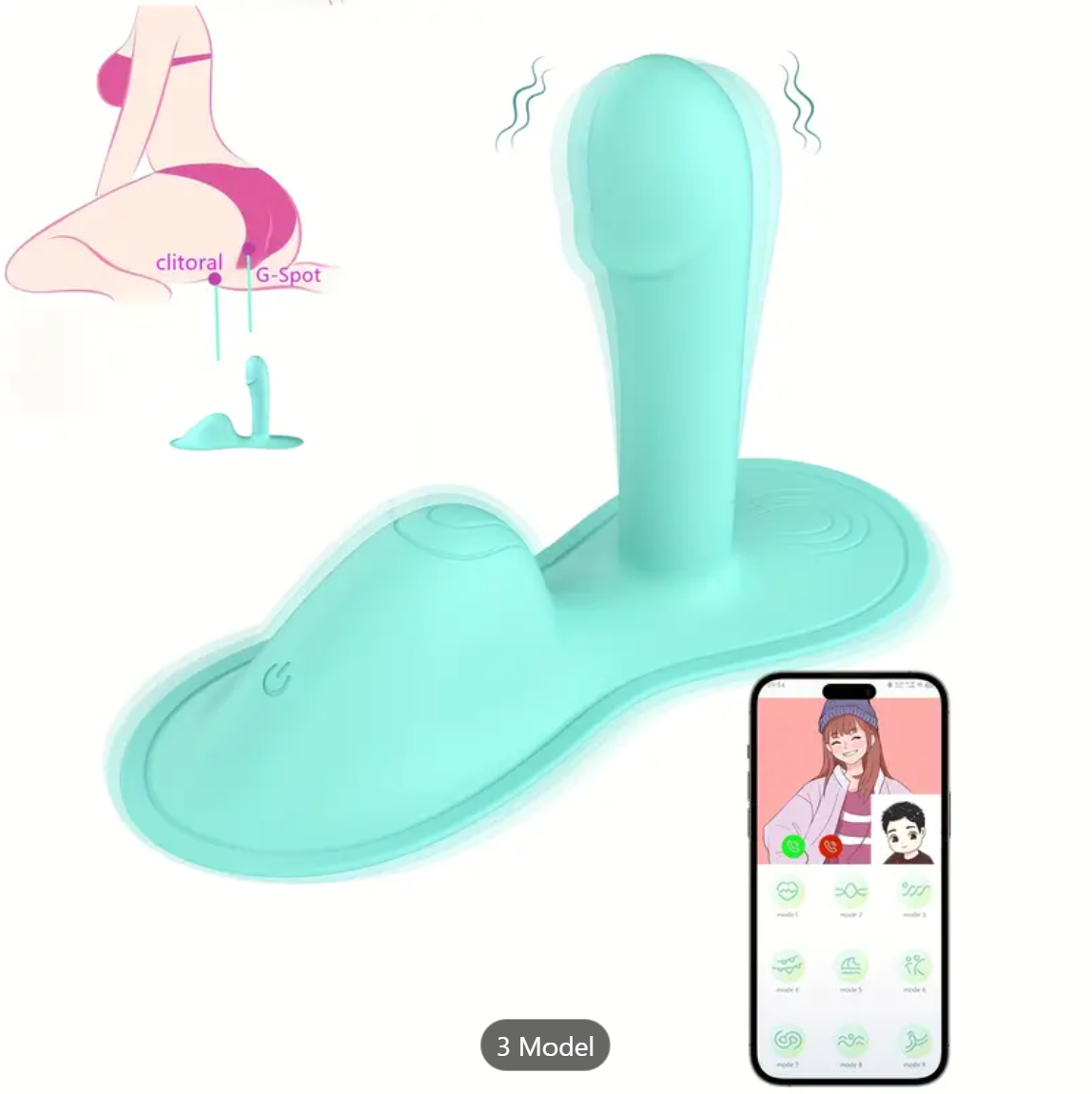 3-in-1 Remote-Control Vibrator – Clitoral & G-Spot Stimulation