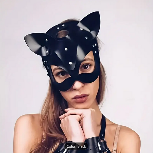 Kinky Kitty Leather Mask