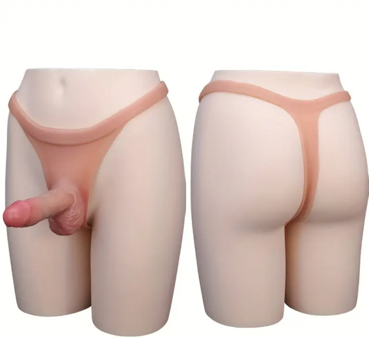 Real Feel Wearable Silicone Dildo Thong