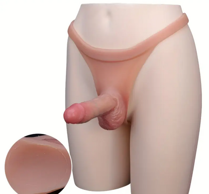 Real Feel Wearable Silicone Dildo Thong