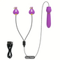 2-in-1 Couple Vibrator – 10-Mode Clitoral & Front Play Toy