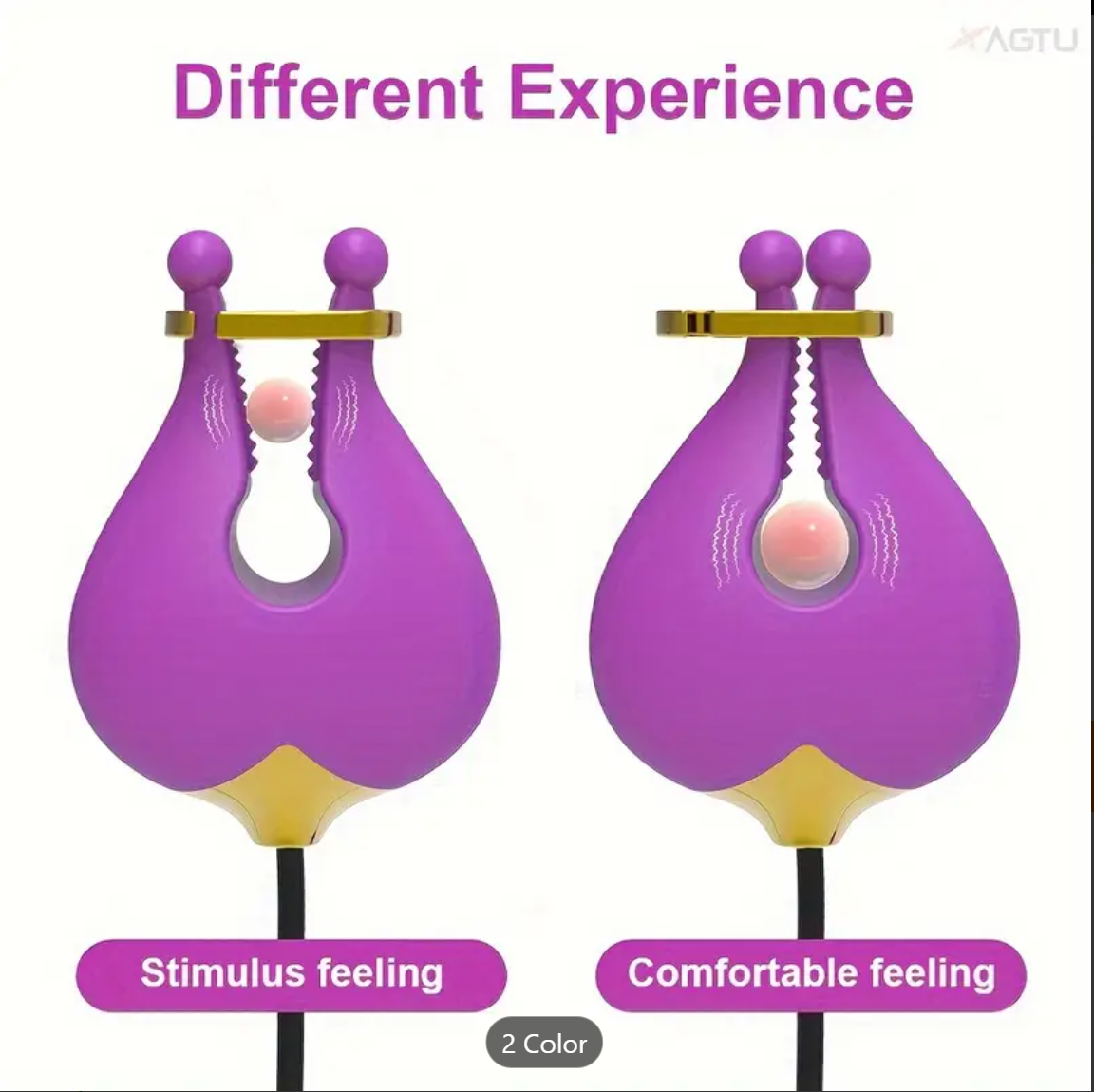 2-in-1 Couple Vibrator – 10-Mode Clitoral & Front Play Toy
