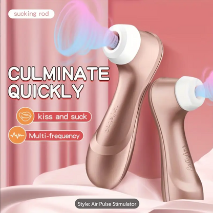 Air-Pulse Clitoral Stimulator – Rose Gold Sucking Toy with Pressure-Wave Tech
