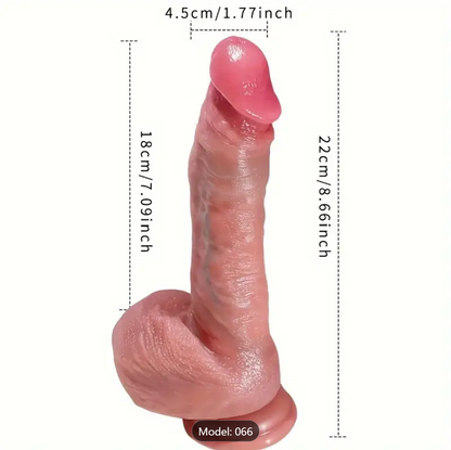 22cm Remote-Control Dildo – 9 Thrusts & 7 Vibration Modes