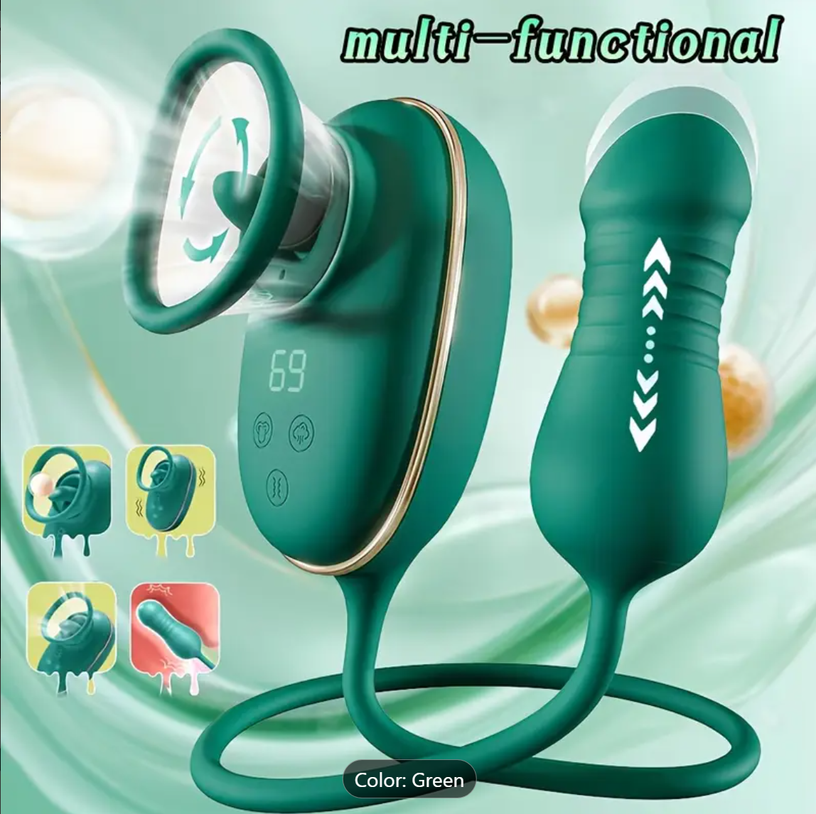 Tease Suction Vibrator – 9 Licking & 3 Suction Modes