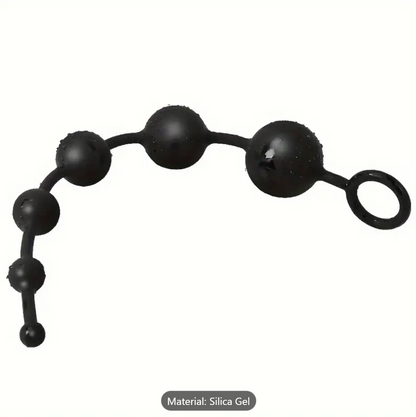 Silicone Gradient Beads Anal Plug – 6-Size Dilation Set for Men & Women