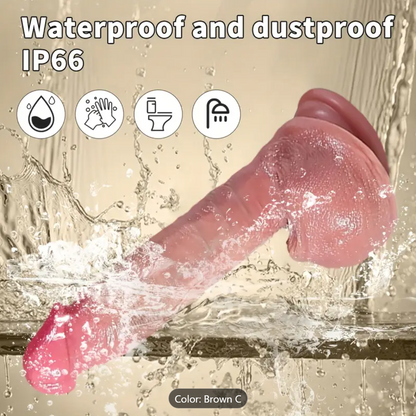 22.1cm RealFeel Silicone Dildo – Suction-Based G-Spot & Anal Stimulator