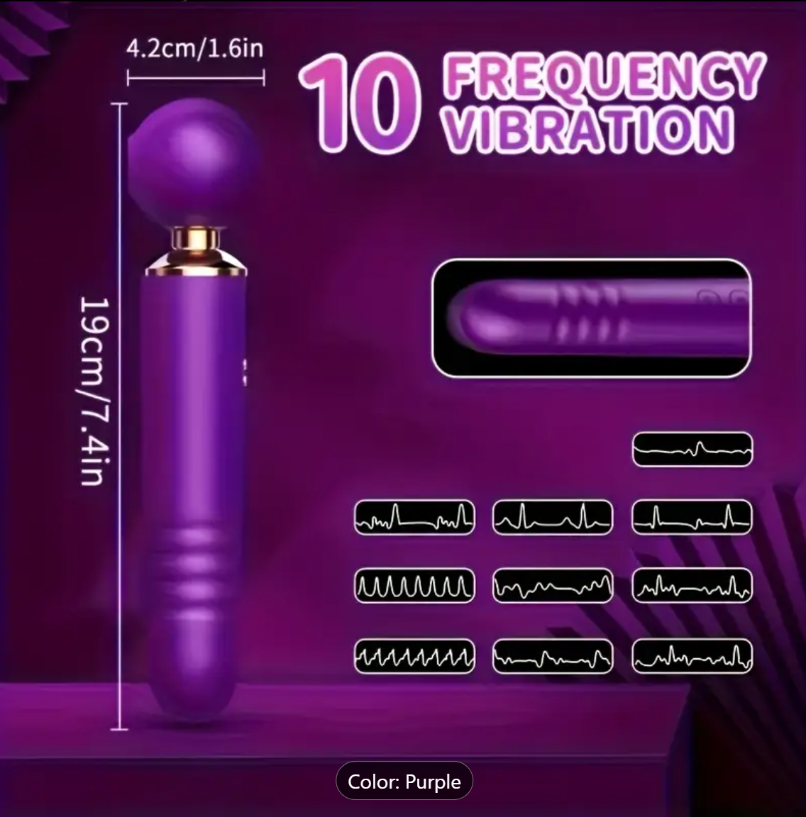 3-in-1 Suction & G-Spot Vibrator – Retracting, Beeping & AV Modes