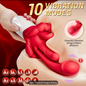 4-in-1 Heated Tongue Lick Vibrator – Couples’ Sensory Play Toy