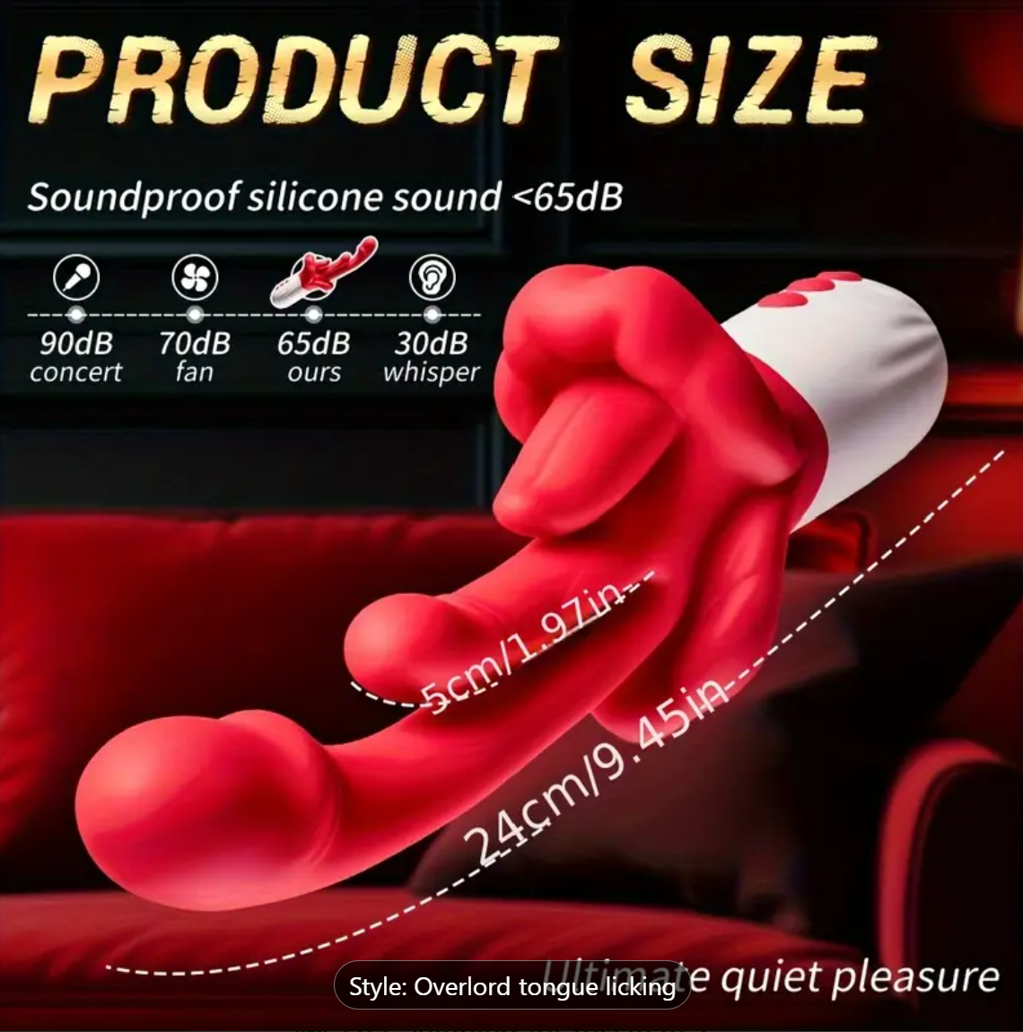 4-in-1 Heated Tongue Lick Vibrator – Couples’ Sensory Play Toy