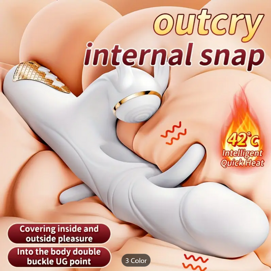 4-in-1 Clitoral & Vaginal Vibrator – Slapping, Clasping, Vibration & Heat