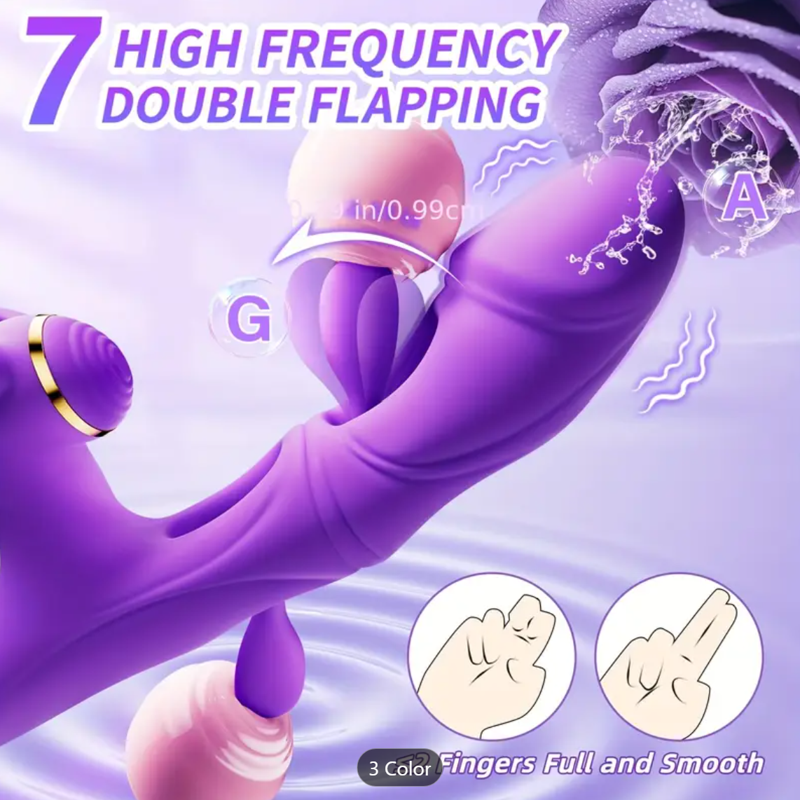 4-in-1 Clitoral & Vaginal Vibrator – Slapping, Clasping, Vibration & Heat