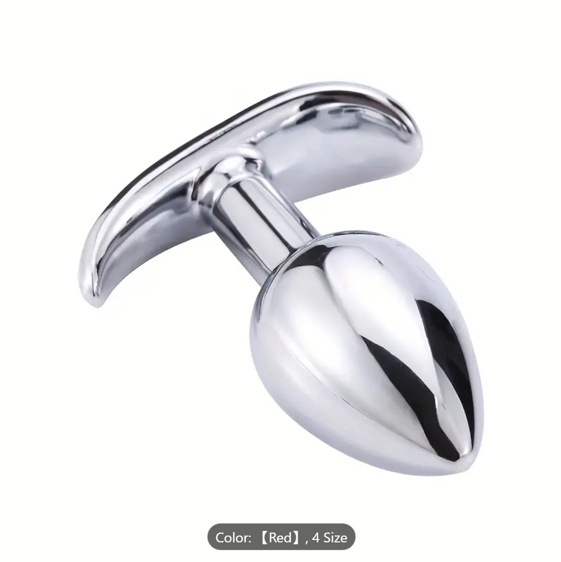 1 set of 3 Classic Metal Anal Plugs – Jewel Base Butt Plug for All Levels