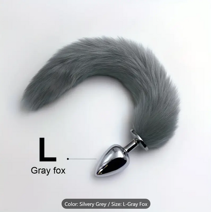 Roleplay Plug – Metal Animal Butt Plug for Kinky Power Play
