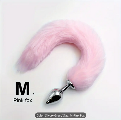 Roleplay Plug – Metal Animal Butt Plug for Kinky Power Play